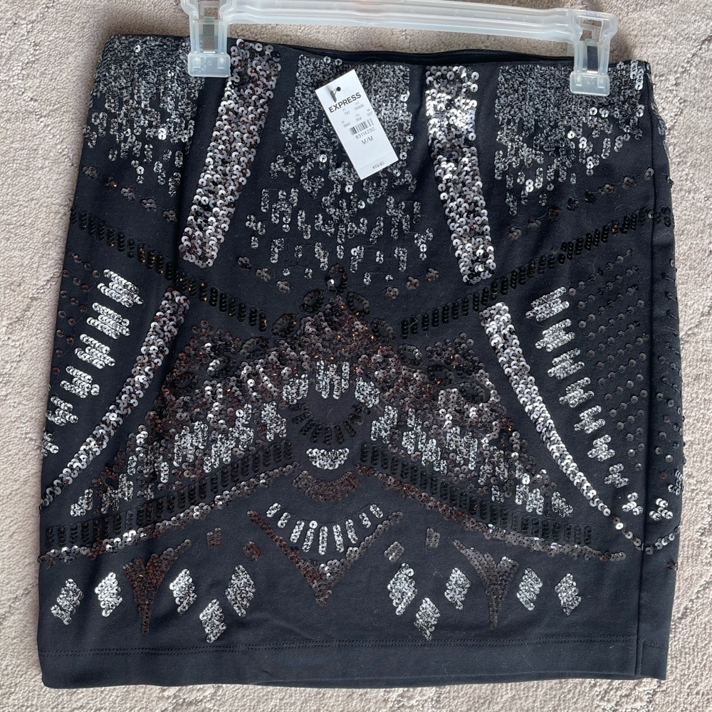 Express sequin miniskirt